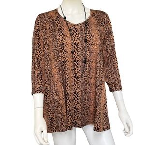 Animal Print Top Size Medium